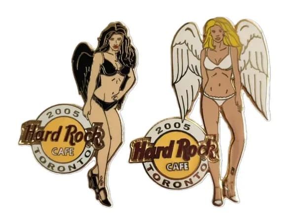 Значок Hard Rock Cafe Toronto Angels and Demons Set