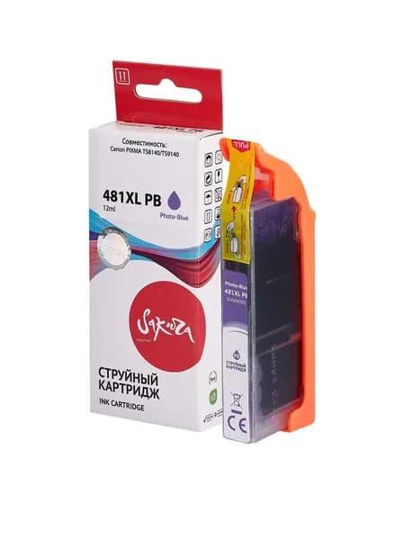 Картридж CLI-481PB XL для Canon Pixma TS9140, TS8340 2048C001 Sakura фото-голубой