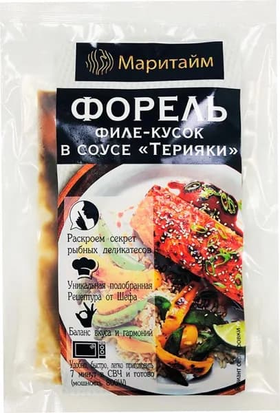 Форель радужная филе-кусок в соусе терияки Маритайм 220г