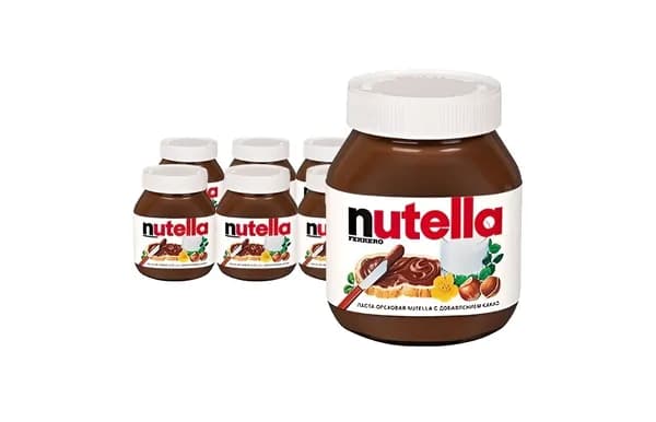 Nutella паста ореховая с добавлением какао, 630грм * 6шт.