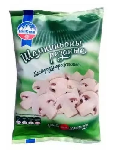 Шампиньоны IceStar резаные замороженные 1.2 кг