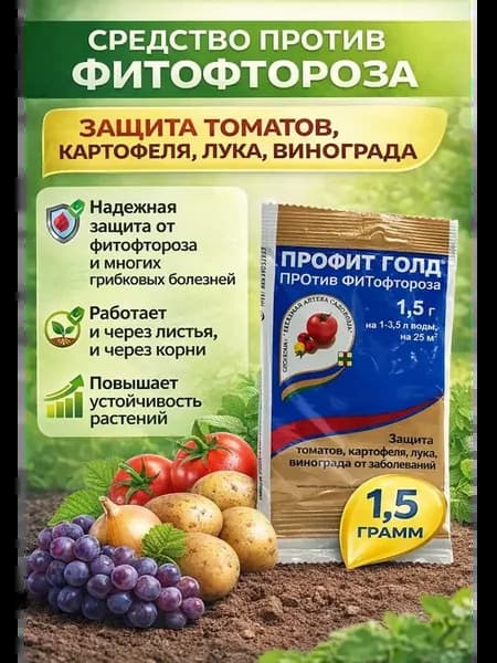 Средство от фитофторы на помидорах, картофелях и луках