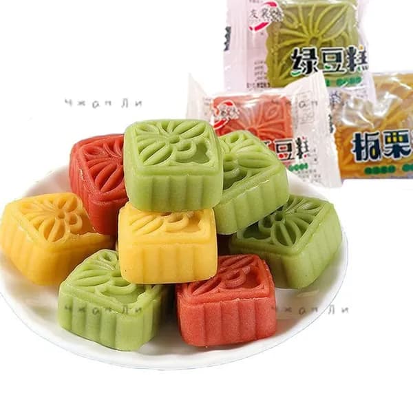 Закуска из теста со вкусом каштана, красной фасоли, маша 250 г/500/1000 г, традиционная китайская закуска на завтраk