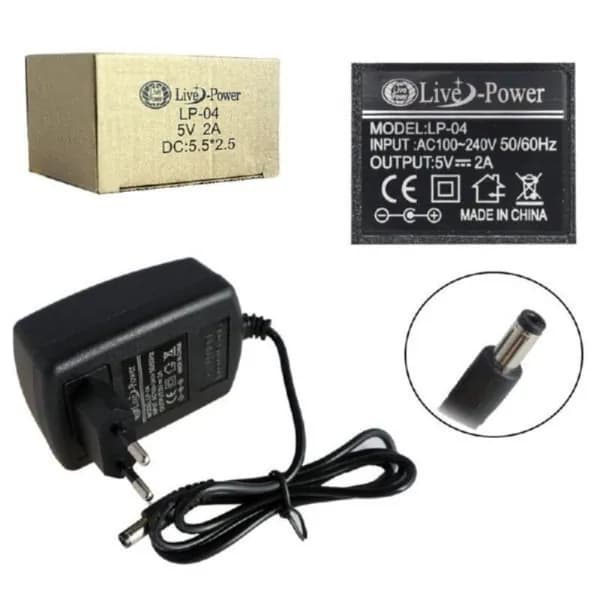 Сетевой блок питания 5V 2A 5.5x2.5mm 1м. адаптер
