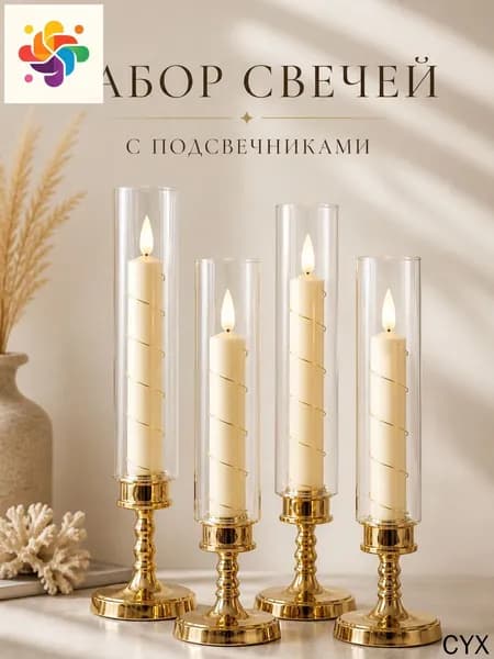 Свечи поминальные "Без отдушки", 25 см х 2 см