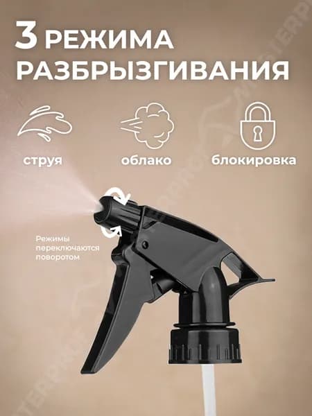 Распылитель пульверизатор опрыскиватель для цветов ручной, садовый на бутылку, 30см