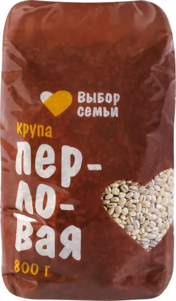 Крупа перловая ВЫБОР СЕМЬИ, 800г