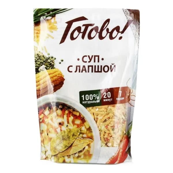 Суп Готово! с лапшой 150 г