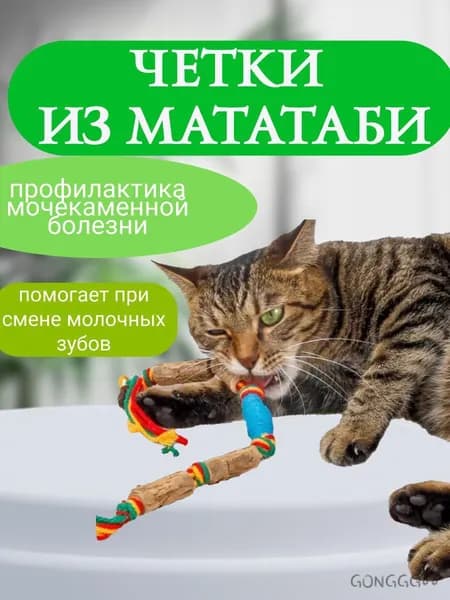 Игрушка для кошек палочки мататаби для зубов Кусалка