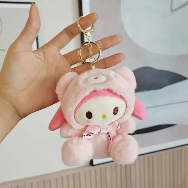 Мягкая игрушка плюшевый медвежонок Хэллоу Китти/ Игрушка брелок Hello Kitty