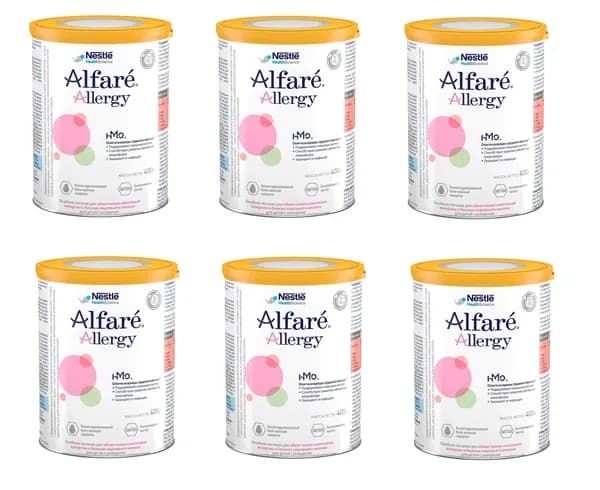 Смесь Nestle Alfare Allergy HMO с 0 месяца 400 г 6 шт