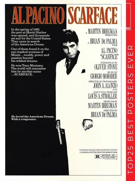 Постермания Постер "Лицо со шрамом (1983)", 30 см х 20 см