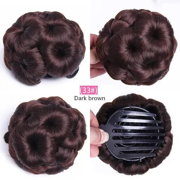 Нежная девушка Nine Buds Ball Head Парик, Grab Clip Стиль