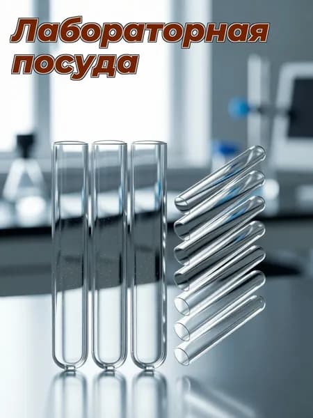 Прочные пластиковые пробирки прозрачные для лаборатории и экспериментов, 10 штук в наборе
