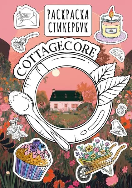 Книга Cottagecore стикербук