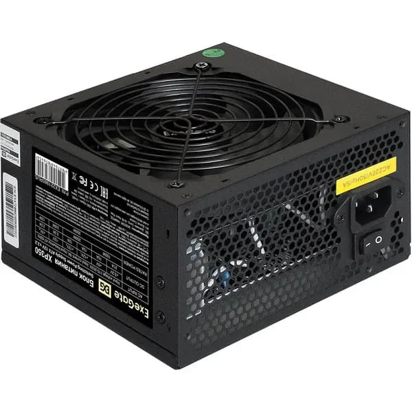 EXEGATE Блок питания EX221985RUS Блок питания 350W ATX - XP350 OEM, black, 12cm fan, 24+4pin, 3 SATA, 1 FDD, 2 IDE 251758