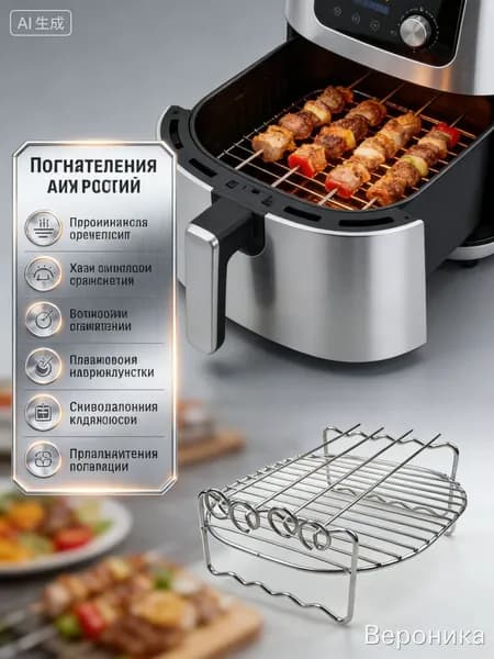 мангал разборный для аэрогрилей и аэрофритюрниц