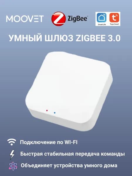 Беспроводной сетевой шлюз Tuya ZigBee 3.0 для умного дома хаб usb Wi-Fi
