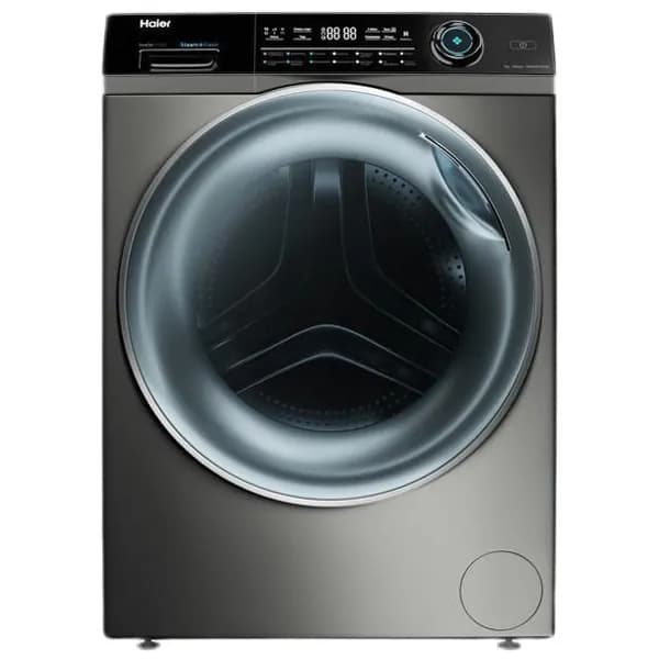 Стиральная машина Haier HWD80-BP14979S с сушкой, фронтальная загрузка, 8 кг, 14 программ, 1400 об/мин, серебристая