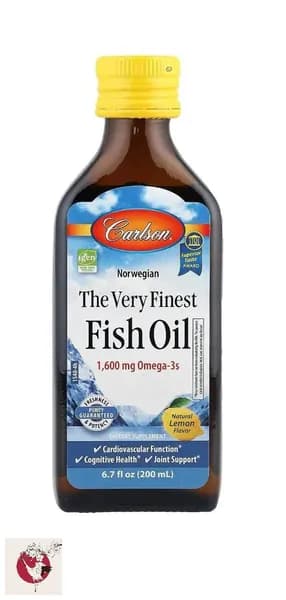 Норвежская Омега 3, Рыбий жир для взрослых со вкусом лимона , Omega 3 Fish Oil, Carlson , 200 мл