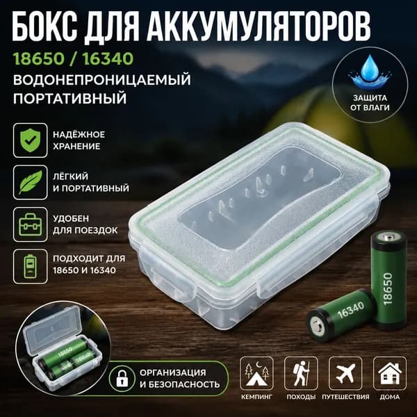Бокс для батареек, светло-зеленый