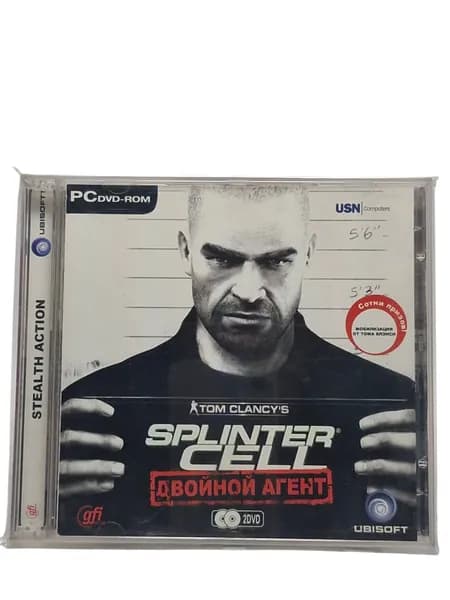 Игра для компьютера: Tom Clancy's Splinter Cell Double Agent pc диск лицензия