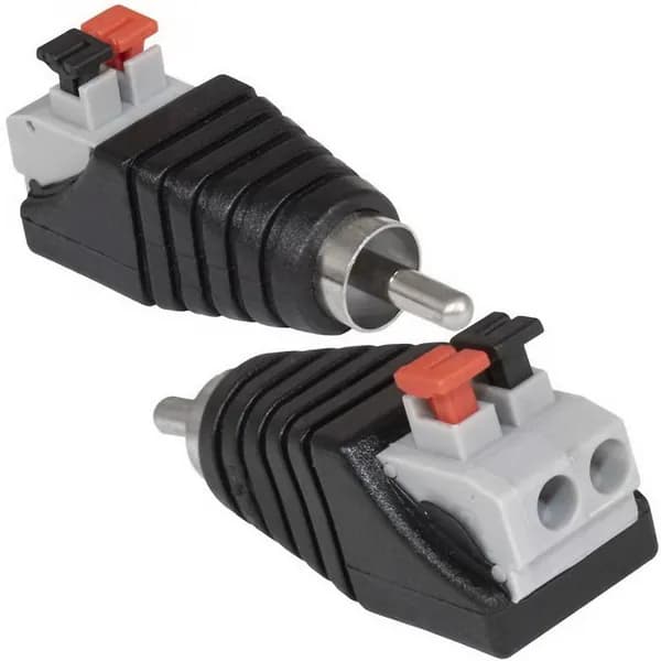 Разъем RCA (папа) с зажимным механизмом