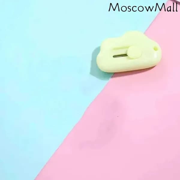 1 шт. Mini Pocket Cloud Art многофункциональный нож для резки бумаги, упаковки, сменным лезвием, канцелярский инструмент.