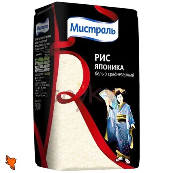 Рис белый Японика Мистраль, 500г