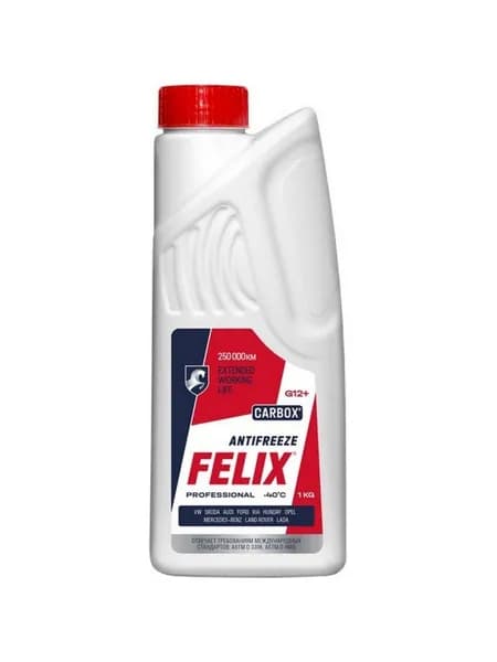 Антифриз Felix Carbox G12+ красный -40 С 1 кг