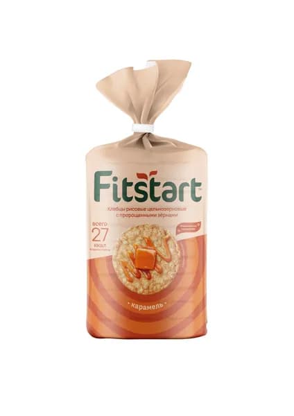 Хлебцы Fitstart Карамель, рисовые, 100 г