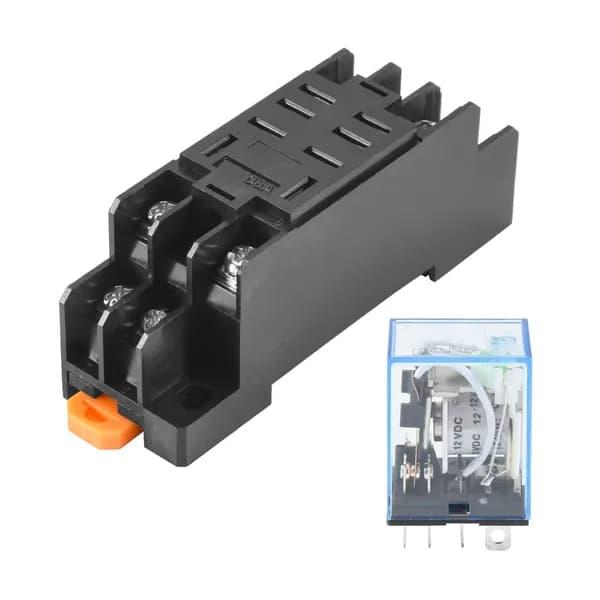12 В постоянного тока катушка силовое реле DPDT LY2NJ HH62P-L JQX-13F 10A с гнездом PTF08A