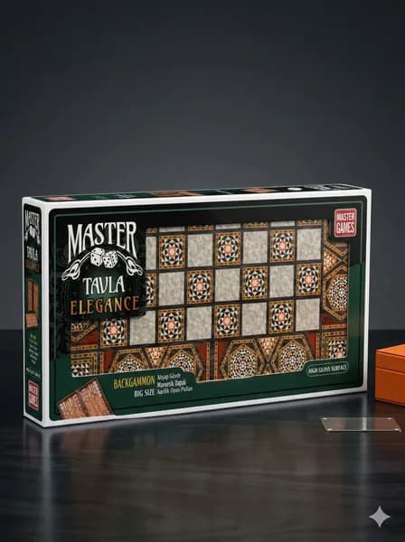 Набор для игры в Нарды Master Games Elegance Sedef Турецкое качество, Перламутровый дизайн