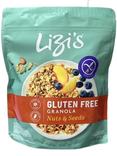 Гранола Lizi's с семечками и орехами, 350 г, Великобритания