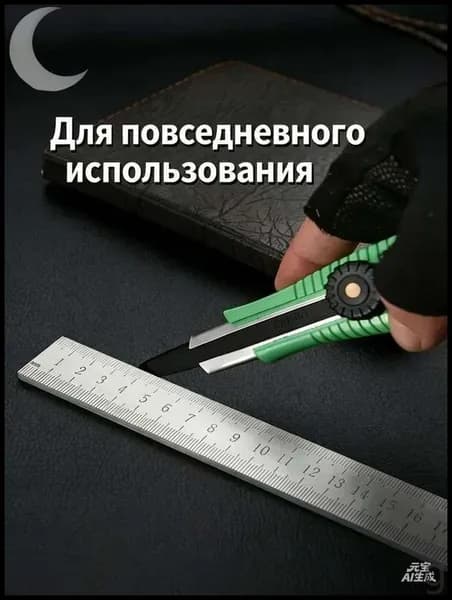 Стальная линейка для черчения и измерений, 3 мм толщиной, 50 см длиной