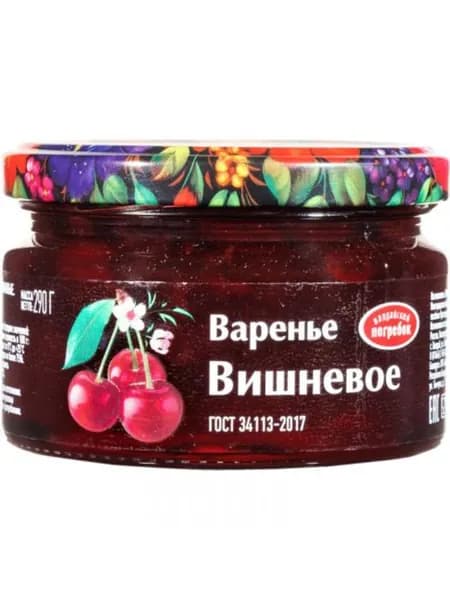 Валдайский погребок Варенье вишневое, 290 г