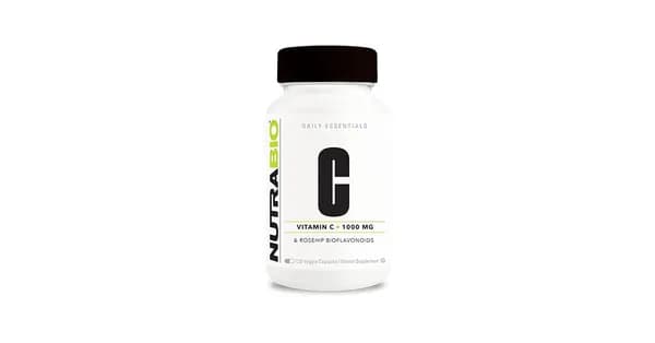 Nutrabio Витамин C 1000 мг с шиповником 120 капсул