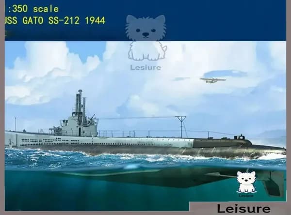 Hobby Boss 1/350 83524 Военно - морские силы США Подводные лодки Gato SS-212 1944 сборная модель корабля