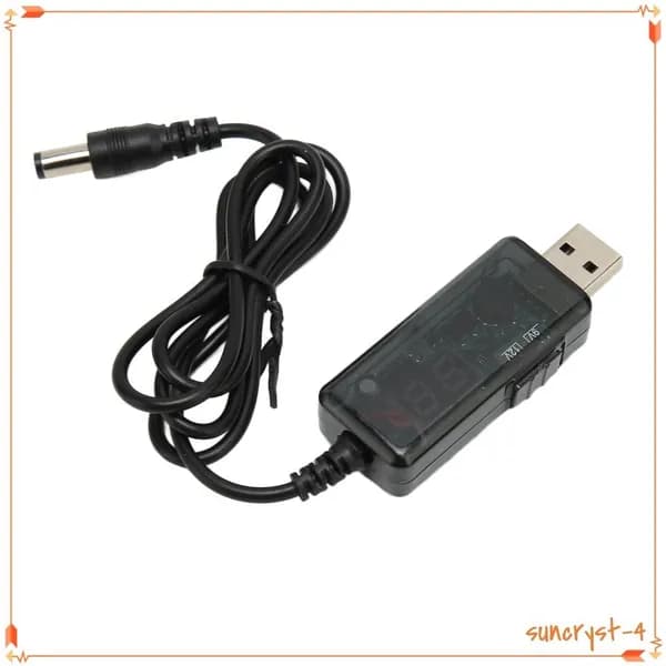 Кабель USB повышения, с LED-дисплеем, для работы с 5V и 12V устройствами