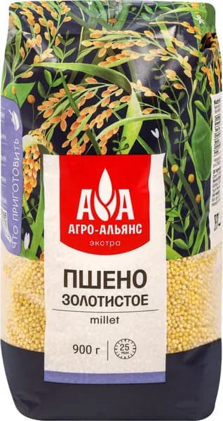 Пшено АГРО-АЛЬЯНС Экстра, 900г