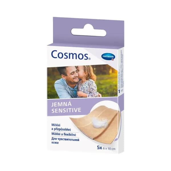 Cosmos Sensitive Пластырь для чувствительной кожи 6 см х 10 см 5 шт