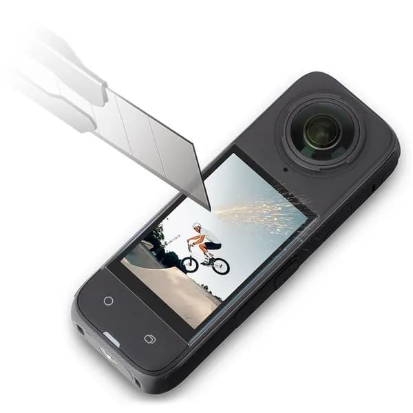 Защитное стекло для камеры Insta360 X4, 9H, прозрачное, полное покрытие