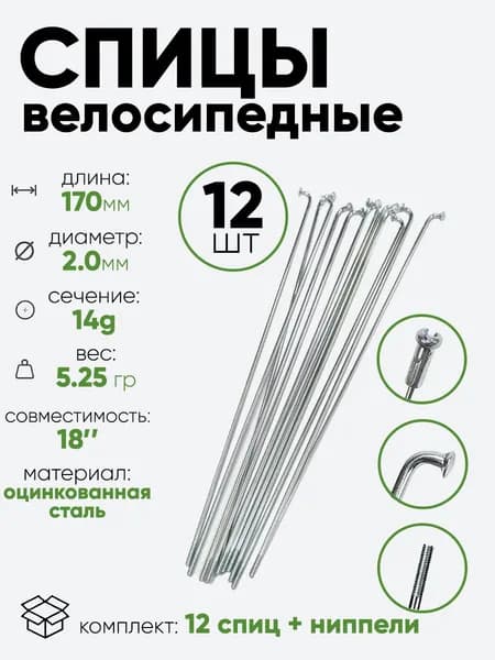 Спица 170мм 14g