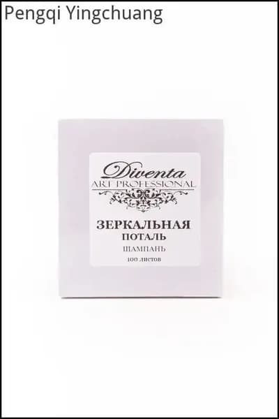 100 листов / Шампань / Зеркальная поталь 8х8,5см.