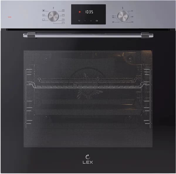 Электрический духовой шкаф LEX EDP 671 IX MAX, встраиваемый, нержавеющая сталь