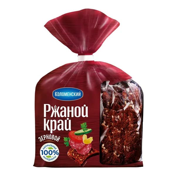 Хлеб Коломенский Ржаной край зерновой 300 г