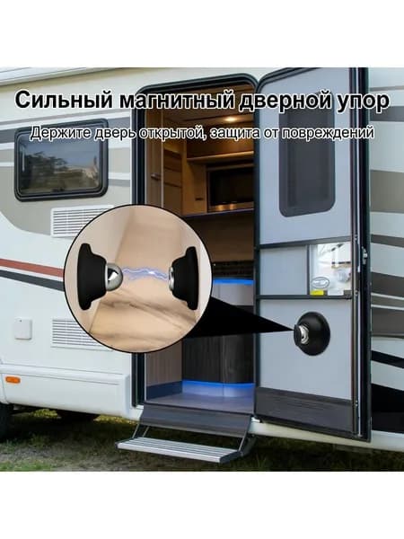 Короткий дверной стопор, без пробивки, прочный магниторезистивный дверной стопор