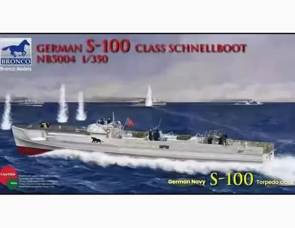 Bronco 1/350 Немецкий S-100 Class Schnellboot NB5004 Модель сборная корабля