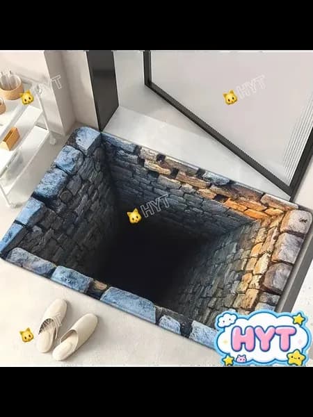 Коврик придверный 3D 60x90 см