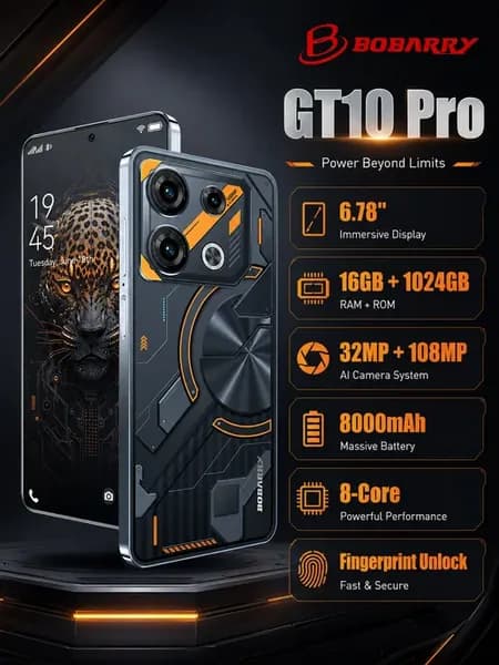 Игровой смартфон Gt10 Pro 16ГБ+1024ГБ 108МП